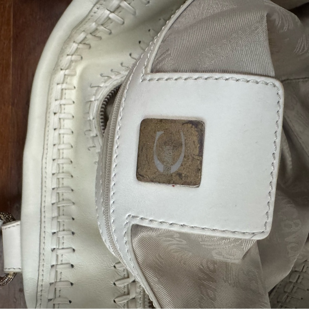 Roberto Cavalli 2000 White Leather Python Print H… - image 8